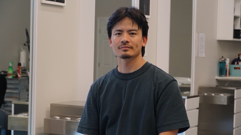 Azad Lama, owner and master barber at VNG Hair Salon